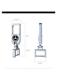 Móc chìa khóa xoay xe oto 360 - Móc xoay các mẫu có gắn logo hãng Huyndai,Kia, Honda, Mec, Mazda, Toyota, Lexus, BMW