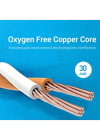 Dây cáp mạng dẹt Ethernet/RJ45/LAN Vention Cat 8 FTP đúc sẵn 2 đầu, dài 1m đến 5m - Hàng chính hãng