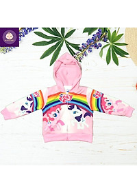Áo khoác bé gái hình Pony từ 11-43kg - Áo khoác Elsa - PONY - Thun cotton da cá in 3D cực chất