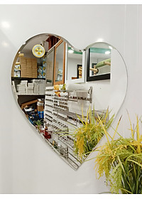 Gương soi Kibath hình trái tim KT 60x64 cm, KB-226