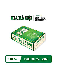 Bia Hà Nội Nhãn Xanh - Thùng 24 lon 330ml 