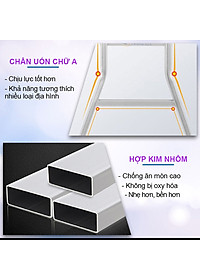 Thang Nhôm Gấp 4 Khúc Nikita NKT-A34 Chân Choãi - Hàng Chính Hãng - Công Nghệ Nhật Bản - Tiêu Chuẩn Châu Âu - 