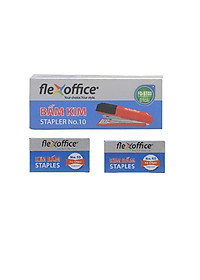 Bộ bấm kim số 10 và kim bấm Flexoffice FO-ST03-S2