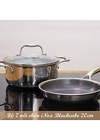 Bộ 2 nồi chảo iMat Blackcube 20cm