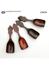 Muỗng xúc trà gỗ trắc/cẩm siêu sạch (HAHANCO) Dụng cụ hữu dụng khi thưởng trà - CTH779