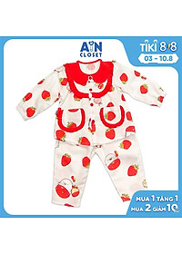 Bộ quần áo dài bé gái họa tiết Dâu đỏ cổ sen xô sợi tre – AICDBG0RAEBM – AIN Closet – AIN Closet , SKU-1374310627138 – tiki.vn 🛒Top1Shop🛒 🇻🇳Top1Vietnam🇻🇳 🛍🛒 🇻🇳🇻🇳🇻🇳🛍🛒