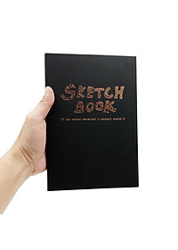 Sổ Vẽ Khâu Gáy A5 80 Tờ Sketch Book - ZEN art 8719 - Màu Đen