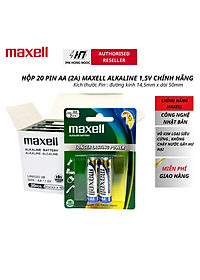 Hộp 20 Viên Pin AA / AAA Maxell Alkaline 1,5V - Hàng chính hãng