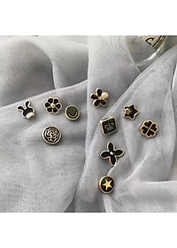 Set 10 Khuy Cài Áo Mini Trang Trí