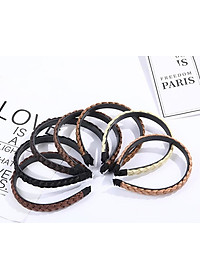 Bờm tóc nam nữ unisex kiểu giả tóc tết dễ thương BN97 mẫu mới - Vàng sáng s1