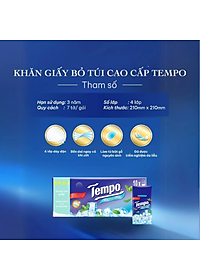 Combo 2 Lốc Khăn Giấy Bỏ Túi Tempo Regular (Lốc 10 Gói) - Bạc Hà