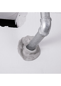 Xi măng trắng dẻo chống thấm, trám tường nhà lỗ điều hòa, đường ống nước