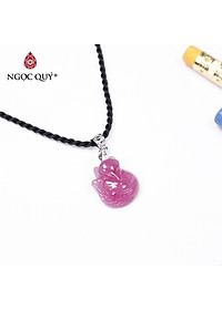 Mặt dây chuyền hồ ly đá ruby 16.9x14.2mm mệnh hỏa, thổ - Ngọc Quý Gemstones
