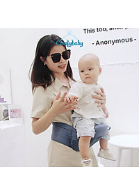 Địu ngồi trẻ em cao cấp siêu mềm - siêu thoáng 4 tư thế Comfybaby CF119HC003 cho bé từ sơ sinh tới 36 tháng có mũ đỡ đầu