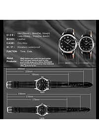 Đồng Hồ Cặp Đôi Dây Da SKMEI 9058 - DHA278