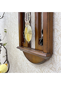 Đồng hồ quả lắc Nhật Rhythm CMJ547NR06 Kt 25.8 x 61.3 x 7.5cm, 1.7kg Vỏ gỗ. Dùng pin.