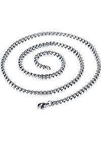 Dây Chuyền Nam Sợi 4mm Dài 60cm Chất Liệu Thép Titan Không Rỉ Không Dị Ứng TT 1159