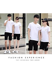 Bộ quần áo thể thao nam nữ in DINK