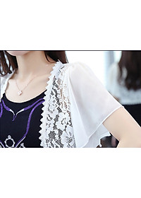 Áo khoác ren tà ngắn 06 C107
