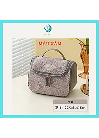 [VIDEO]- Túi đựng mỹ phẩm, đồ trang điểm phong cách Hàn Quốc lông cừu mềm mịn- CHỌN MẪU-Túi đựng đồ cá nhân, du lịch Travel - MẪU MỚI