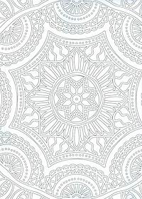 Mandala - Adult Colouring Book (Sách tô màu dành cho người lớn: Họa Tiết Và Hoa Văn)