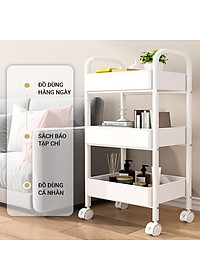Kệ Đa Năng Khay Cao Xe Đẩy Spa Để Đồ Bỉm Sữa Có Bánh Xe Tiện Lợi VANDO LOẠI 1 Hàng Đẹp Chắc Chắn