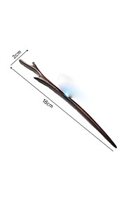 TRÂM CÀI TÓC SỪNG HƯƠU BẰNG GỖ MUN  CÓ HỘP ĐỰNG