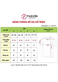 Áo Phông Nam Thun Lạnh Cao Cấp FASVIN TS20237.HN Dáng Thể Thao Vải Mềm Mát Co Giãn Tốt