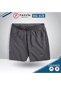 Quần đùi nam thể thao BIG SIZE FASVIN Từ 80 Đến 120KG vải co giãn mềm mát D22171.HN