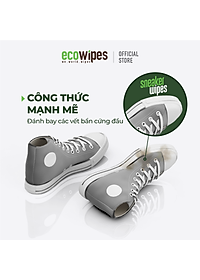 Khăn giấy ướt lau giày siêu sạch Sneaker Wipes hương quế tạo bọt tự tan làm sạch nhanh chóng mang đi tiện lợi