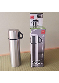 Bình inox giữ nhiệt 2 in1 Pearl Metal Basic Double - Hàng nội địa Nhật Bản |#nhập khẩu chính hãng|