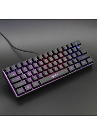 Giá Tốt Mổi Ngày 5 Bàn Phím gaming mini Led RGB V700 giả cơ nhỏ gọn – hàng nhập khẩu