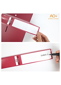 Bìa Còng D2 Switch OFF AO+, Nhựa PP/ A4, 2 Nhẫn D (3.5cm/ 5cm)