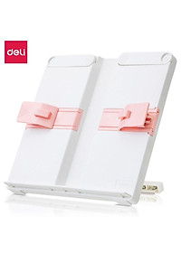 Giá đỡ sách, kẹp sách, đỡ điện thoại, ipad để bàn học Deli - Chống cận thị, chống gù lưng - Thiết kế thông minh tiện dụng dành cho bé - Màu xanh / màu hồng - 70531