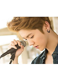 Bông tai nam khoen tròn 12.5 mm màu đen