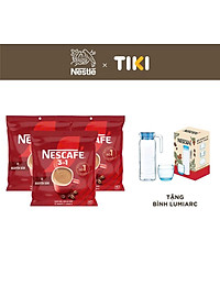 [Tặng Ấm giữ nhiệt có quai (Tết 26) NESCAFE 1L ] Combo 3 Bịch NESCAFE 3IN1 Công thức cải tiến - VỊ NGUYÊN BẢN Bịch 46 gói