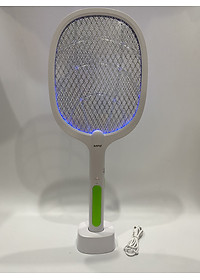 Vợt muỗi MPE VM1 thông minh 2 in 1 tích hợp chức năng tự động bắt muỗi, cổng sạc USB, có đèn led báo - Hàng chính hãng