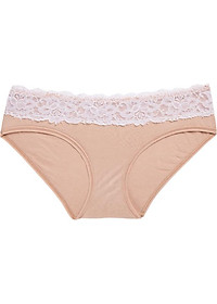 Combo 4 Quần Lót Modal Lưng Ren Active Miley Lingerie Màu Đen, Da, Trắng & Hồng FDS0174-0274-0974-1274