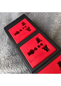 Ổ Cắm 6 Lỗ 3 Chấu Dây 5 Mét Điện Quang ĐQ ESK 5BR 63ECO - Đen Đỏ