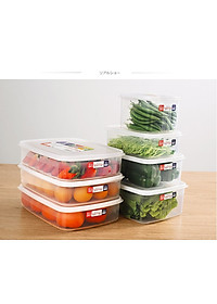 Hộp nhựa cao cấp bảo quản thực phẩm hình chữ nhật 830ml - Hàng nội địa Nhật