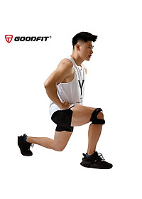 Nơi bán Bó gối thể thao, băng đầu gối, băng gối chạy bộ GoodFit dây đai đôi, đệm bảo vệ dày dặn GF521K