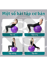 [All Size] KHÔNG KÈM BƠM BG Bóng Tập Yoga, Bóng Yoga Tròn  45cm - 55cm - 65cm - 75cm - 85cm Cỡ Đại Cao Cấp - Chính Hãng (Hàng nhập khẩu)