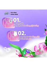 Túi Viên Giặt Xả MaxKleen 2 Trong 1 Hương Nước Hoa Huyền Diệu (34 viên/ túi)