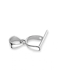 Móc Bạc Làm Mặt Dây Chuyền Đá Phong Thủy BẠC HIỂU MINH MMB001