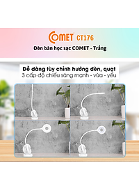 Đèn Bàn - Đèn Sạc 2 Trong 1 LED COMET CT176