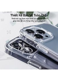 Ốp lưng chống sốc cho iPhone 14 / 14 Plus / 14 Pro / 14 Pro Max hiệu Likgus Crystal Pro - Thiết kế trong suốt, chống ố, giúp chống chịu mọi va đập - hàng nhập khẩu