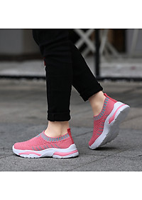 Giày len cho bé gái 4 - 15 tuổi cổ chun thể thao và cá tính GE07
