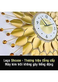 Đồng Hồ Treo Tường Shouse DC666 Trang Trí Nghệ Thuật Cao Cấp hiện đại 3D kích cỡ lớn đẹp kim trôi treo phòng khách