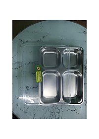 khay cơm GORILLA inox cao cấp 4 ngăn, 5 ngăn loại Trung