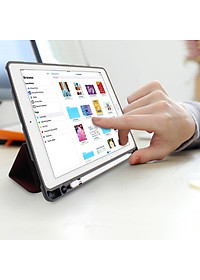 Bao da Ipad 10.2 (Thế hệ 7 – 2019) hiệu Mutural _ Màu xanh_ Hàng nhập khẩu